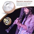 thumbnail image 4 of Silenciador de silencio de saxofón soprano de aleación de aluminio Amortiguador de silencio de saxofón soprano ligero, 4 of 8