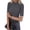 Gray #256, variant on Womens Mock Neck Tops Short Sleeve Turtleneck Slim Fit Solid Color Basic Shirt for Business Casual Work Dressy Wear Army Green M