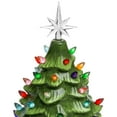 thumbnail image 4 of Sapin de Noël de Table en Céramique Prééclairé avec Lumières Multicolores, 4 of 5