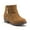 Tan, variant on Jazamé Girls' Ankle High Zipped Suede Round Toe Dress Boots, Red, 13