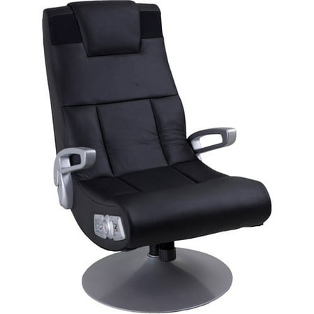 X Video Rocker Pedestal 2.1 Wireless Sound Gaming Chair, Black, 51274