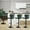 Green, variant on Restworld Armless Adjustable Faux PU Leather and Modern Bar Stools - Set of 2, Black