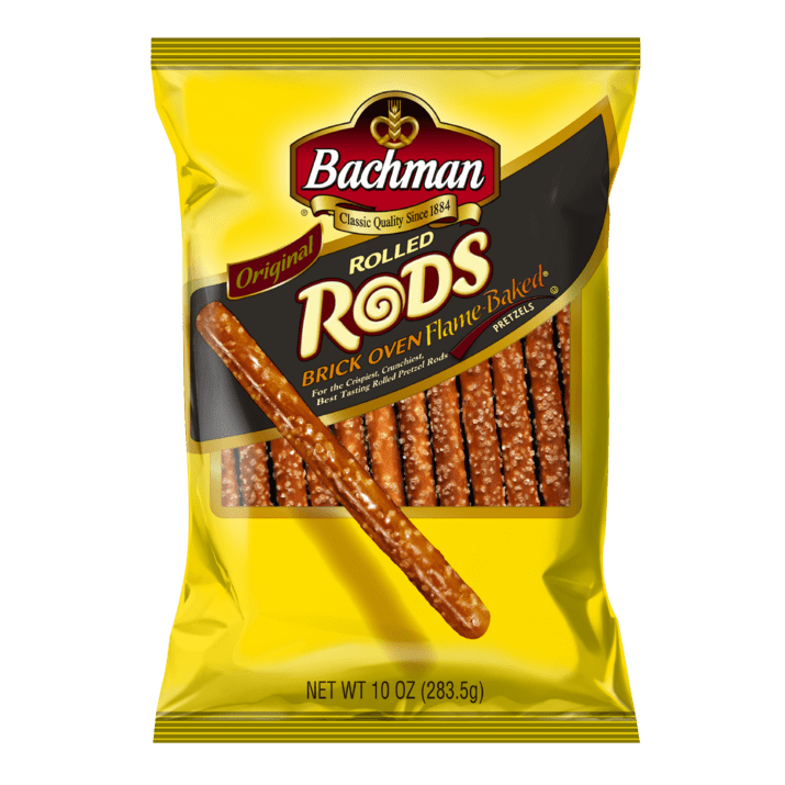 10 oz Bachman Rolled Rods Brick Oven Flame Baked Pretzels