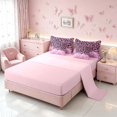 thumbnail image 4 of Homewish Leopard Print Queen Bedding, Pink Blings Print Bedding Comforter Set Queen, Pink Reversible, 7 Pieces, 4 of 7