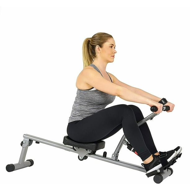 Rowing Machine 12 Level Adjustable Hydraulic Cylinder Resistance Lcd Monitor Rower Compact Design Home Use Body Health Gym Training Indoor Walmart Com Walmart Com