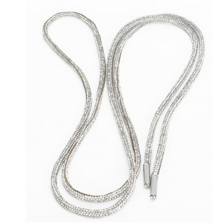 

Zerone Rhinestone Trousers Rope Jewelry Belt Rhinestone Shoelaces Personalized Round Clothing Belt Rope for Sneakers Remaking Clothing Decoration
