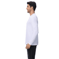 thumbnail image 3 of Zfeel High Performance Pure Dry Fit Poly Long Sleeves White Moisture-Wicking T-Shirt, Pack of 3, S, 3 of 6