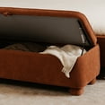 thumbnail image 7 of Moe's Home Collection Ichigo Storage Bench Deep Orange Fabric, 7 of 7
