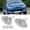 thumbnail image 3 of 2PCS LED Side Indicator Repeater Light 632574 Side Marker Lamp Set Replacement for Peugeot 206 607 407 1007, 3 of 5