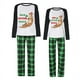 thumbnail image 1 of Pijama navideño a juego para pareja, Conjunto de pijama verde, tumbona medio, su nutria, 1 of 4
