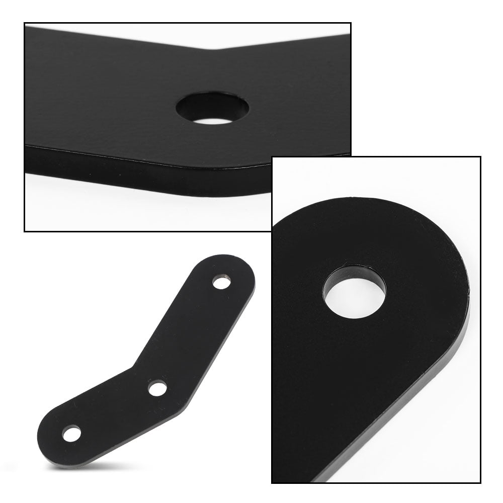 PIT66 Front & Rear 2" Shackle Relocation Lift Kit Black Fit for Jeep Wrangler YJ 1987-1995