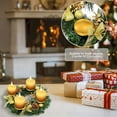 thumbnail image 2 of Christmas Advent Wreath 12-inch Advent Candle Holder Ring Artificial Christmas Wreath with Ribbon Pinecone for Advent Centerpiece Holiday Christmas Home Decoration NO Candles, 2 of 8