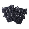 thumbnail image 2 of Fashion Street Dance PU Material Imitation Leather Rivet Dancing Gloves Women Gloves Half Finger Gloves Big Bow RED, 2 of 8