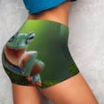 thumbnail image 4 of Uemuo Tree Frog Pattern Women Workout Impact Shorts Scrunch Butt Lifting Gym Shorts Seamless Booty Biker Shorts-Large, 4 of 8
