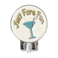 thumbnail image 1 of Clip para gorra de golf con patrones variados y marcador de pelota de golf desmontable - Ligero Blanco, 1 of 6