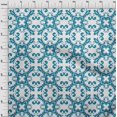 thumbnail image 4 of oneOone Cotton Cambric Teal Blue Fabric Asian Block Floral Sewing Fabric By The Yard Printed Diy Clothing Sewing Supplies 56 Inch Wide, 4 of 4