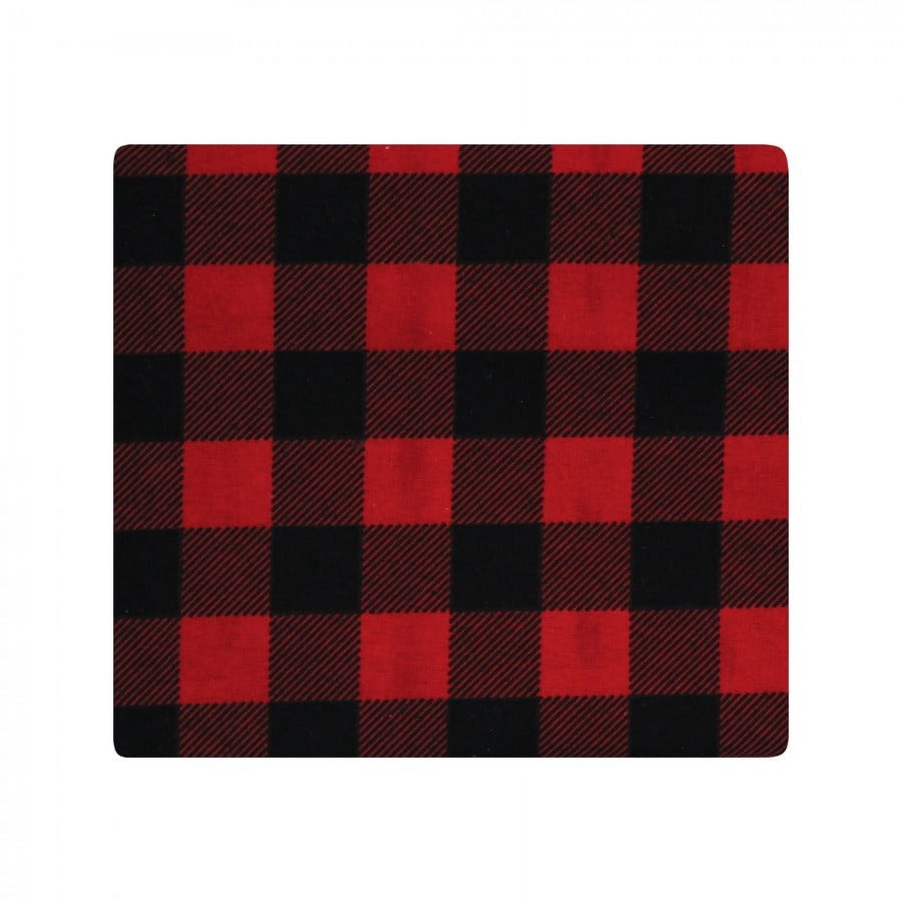 Hudson Baby Unisex Baby Cotton Poly Flannel Receiving Blankets Bundle, Buffalo Plaid Bear, One Size