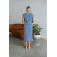 thumbnail image 6 of Connie Midi Dress - Steel Blue, 6 of 7