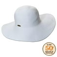 thumbnail image 5 of Panama Jack Women's Ribbon Floppy Packable Sun Hat, 4" Big Brim (White), 5 of 7