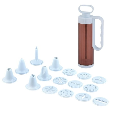 - Unique BargainsKitchen Plastic Cake Biscuit Maker Cream Butter Press Decorating Tool 17 in 1
