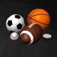 thumbnail image 3 of CafePress - Sports Balls Long Sleeve Dark T Shirt - Long Sleeve Dark T-Shirt, 3 of 4