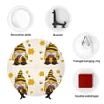 thumbnail image 4 of Salouo Beekeeper Gnome Holding A Glass Pattern Bone China Decorative Plate,Holiday Decor Decorative Ceramic Plates with Stand Elegant Home DéCor for Hallway/Living Room/Bedroom-8in, 4 of 6