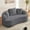 Dark Gray, variant on Puremind 112.6" Modern Sectional Curved Sofa, Upholstered Chenille Sofa with Four Throw Pillows, Deep Seat Couch for Living Room/Apartment, No Assembly Required, Orange