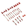 thumbnail image 4 of RC Car Shocks Absorber Set, Long Service Life Textured RC Spare Metal Kit Easy Disassembly Aluminum Alloy  For DIY Red, 4 of 8
