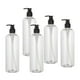thumbnail image 5 of 5 Uds Botella de Bomba Recargable Botella Vacía Dispensador de Jabón Dispensador de Loción Botella de Bomba para Loción, Champú Y Cosméticos-500ml Negro Salvador Botellas de champú vacías, 5 of 10