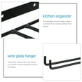 thumbnail image 4 of Miangastore Stemware Rack Wine Glass Rack Iron Wire Black 1Pcs 11.8X3.9in, 4 of 9