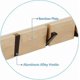 thumbnail image 3 of Retractable Wall Coat Rack with 5 Hooks, Natural Wood Finish for Entryway Storage Solution, 3 of 5