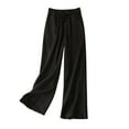 thumbnail image 1 of VEKDONE Womens Linen Long Pants Black XXL, 1 of 6