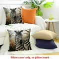 thumbnail image 4 of YILUYINQING Zebra Pillow Covers 100% Linen Decorative Cushion Covers 20x20in, 4 of 5