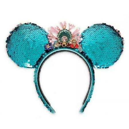 Disney Little Mermaid Sequin Ear Headband Limited Betsey Johnson New with Box
