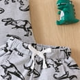 thumbnail image 6 of GYRATEDREAM Toddler Baby Boy Summer Outfits Dinosaur Print Sleeveless Tank Tops Stretch Casual Shorts Set Cute Newborn Clothes, 3-6M, 6 of 7
