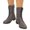 Gray, variant on Vintage Leather Mid-Calf Boots for Women, Retro Lace-Up Combat Booties with Side Zipper and Cap Toe, ClassicStyle Boots for Casual Daily Wear