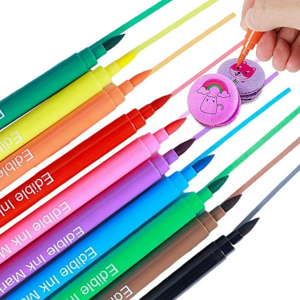 Tohuu Edible Markers 10 Colors Double Head Food Markers Double Head