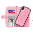 thumbnail image 3 of Mignova iPhone XS Max case,2-in-1 Zipper Wallet Case for iPhone XS Max 6.5 inch PU Case Removable - Leather Flap Wallet Case Cover(Pink), 3 of 7