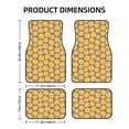 thumbnail image 3 of Uemuo Car Floor Mats - Sunflower Pattern Carpet Floor Mats for Cars, Auto Accessories Front & Rear Car Floor Foot Mat Sets of 4 Pieces, 3 of 6