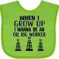 thumbnail image 3 of Inktastic Future Oil Rig Worker Boys or Girls Baby Bib, 3 of 4
