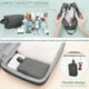 thumbnail image 3 of Neceser de viaje para mujer y hombre, bolsa de afeitado resistente al agua para artículos de tocador y accesorios, color gris, 3 of 6
