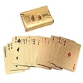 thumbnail image 3 of Golden Playing Cards For Adults - High-Grade & Long-Lasting Poker Cards | Poker Cards, Waterproof Playing Cards Pvc Premium Plastic Golden 2 Deck Of 54 Cards In Each Deck | Use For Party & Game, 3 of 5