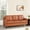 Caramel, Air Leather, variant on Home Imports Emporium Raelynn Modern Button Tufted Sofa Black;Microfiber