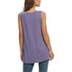 thumbnail image 1 of Guardurnaity Camiseta de mujer Camiseta sin mangas Camiseta con cuello en V Blusa Camiseta sin mangas V Chaleco de color sólido Vestidos Gris Púrpura L Guardurnaity AP003123-33, 1 of 6