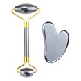 thumbnail image 1 of Roller Massage Stick Energy Stone Heart shaped Scraper Facial Beauty Device Massage Stick, 1 of 5