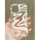 thumbnail image 3 of White Printed Transparent Phone Case Compatible With Iphone, 3 of 4