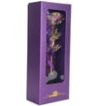 thumbnail image 2 of Transparent Rose Flower Stand Box Transparent Colored Roses Purple Rose Bloom Loveshaped Rose Bud Translucent Violet Rose Blossom Art Tool Sketch Boxes, 2 of 8