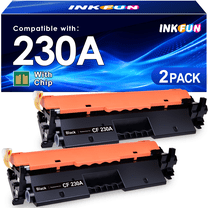 30A CF230A Toner Cartridge Compatible for HP 30A Toner for 30X CF230X Printer (2 Black)