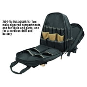 CLC Custom Leathertcraft 1134 Carpenters Tool Backpack, 44 Pockets, Padded Back Support