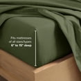 thumbnail image 6 of Bare Home Premium 1800 Collection 4-Piece Bed Sheet Set, Queen, Cypress, 6 of 10
